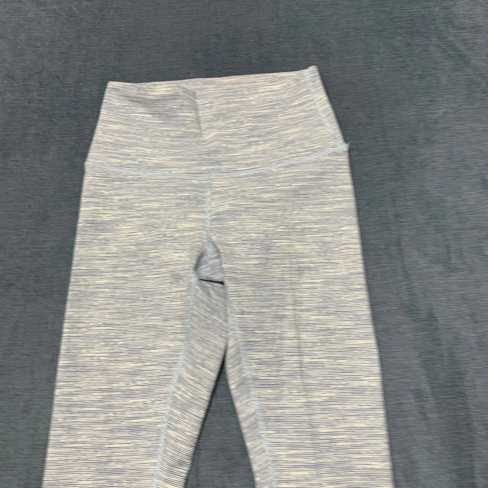 Lululemon Leggings Womens 22 White Blue Space Dye Athletic Gym Training Workout